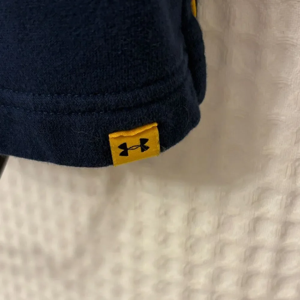Under Armour Dark Blue Short-Sleeve Hoodie Size L - Picture 3 of 6
